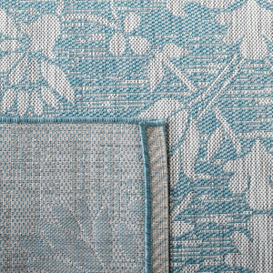 Safavieh Courtyard Exquisite Floral Area Rug – Timeless Elegance For Indoor & Outdoor Spaces, Eco-friendly Design Black ,Light Grey 85.4% Polypropylene,10.4% Polyester,4.2% Latex Cy8064-37621-3