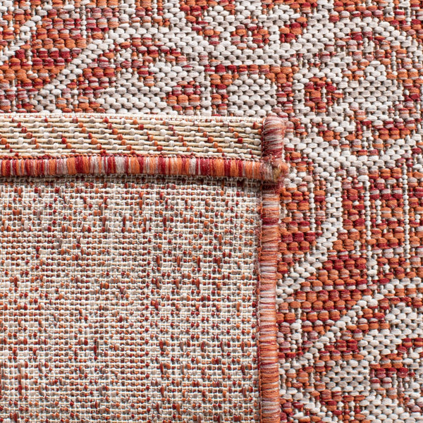 Safavieh Courtyard Santorini Geometric Area Rug - Durable Power Loomed Design For Indoor And Outdoor Spaces Navy ,Grey 88% Polypropylene,12% Polyester Cy8066-36821-5