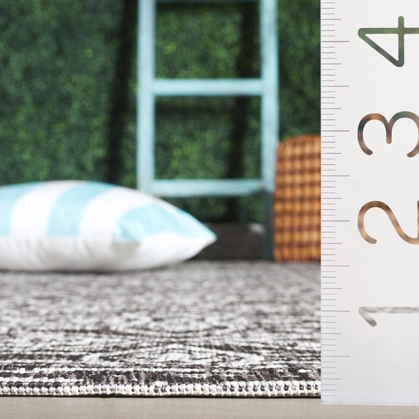 Safavieh Courtyard Santorini Geometric Area Rug - Durable Power Loomed Design For Indoor And Outdoor Spaces Navy ,Grey 88% Polypropylene,12% Polyester Cy8066-36821-5