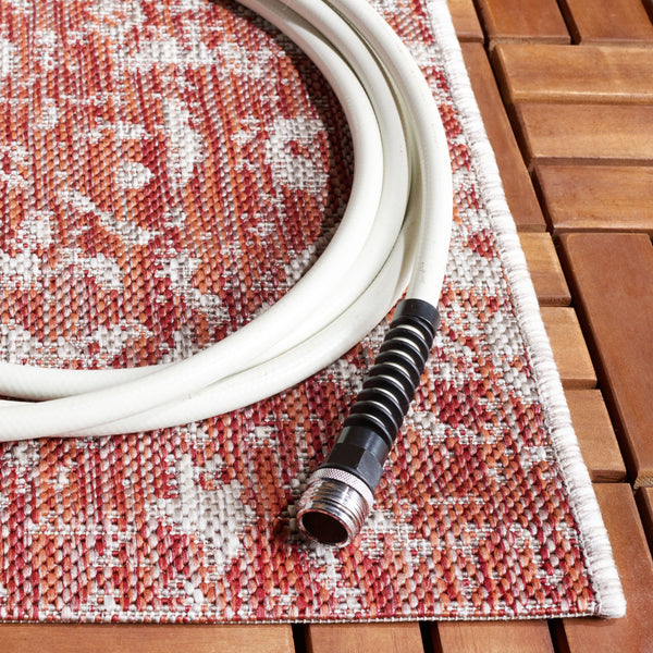 Safavieh Courtyard Elegant Power Loomed Area Rug For Indoor/Outdoor Spaces With Intricate Traditional Motifs Blue ,Grey 88% Polypropylene,12% Polyester Cy8076-37221-5