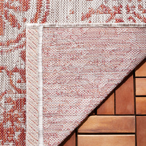 Safavieh Courtyard Elegant Power Loomed Area Rug For Indoor/Outdoor Spaces With Intricate Traditional Motifs Blue ,Grey 88% Polypropylene,12% Polyester Cy8076-37221-5