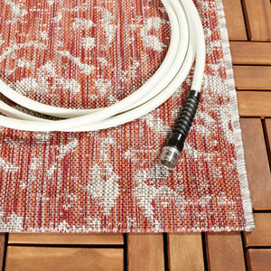 Safavieh Courtyard Elegant Power Loomed Area Rug For Indoor/Outdoor Spaces With Intricate Traditional Motifs Blue ,Grey 88% Polypropylene,12% Polyester Cy8076-37221-5