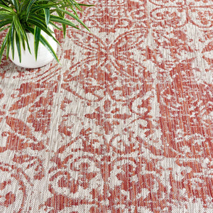 Safavieh Courtyard Elegant Power Loomed Area Rug For Indoor/Outdoor Spaces With Intricate Traditional Motifs Blue ,Grey 88% Polypropylene,12% Polyester Cy8076-37221-5