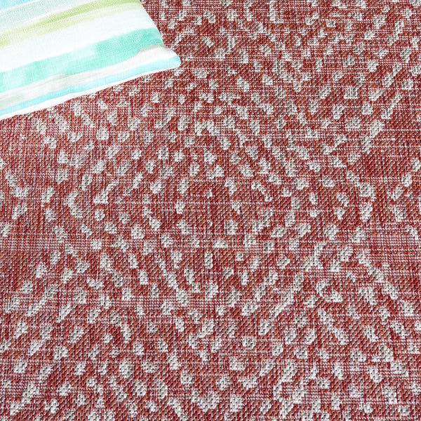 Safavieh Courtyard Indoor/Outdoor Area Rug - Timeless Geometric Patterns In Red And Beige For Any Space Navy ,Grey 88% Polypropylene,12% Polyester Cy8079-36821-6