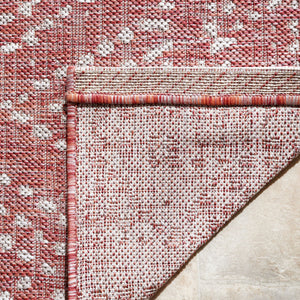 Safavieh Courtyard Indoor/Outdoor Area Rug - Timeless Geometric Patterns In Red And Beige For Any Space Navy ,Grey 88% Polypropylene,12% Polyester Cy8079-36821-6