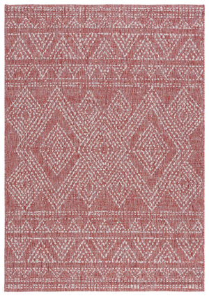 Safavieh Courtyard Indoor/Outdoor Area Rug - Timeless Geometric Patterns In Red And Beige For Any Space Navy ,Grey 88% Polypropylene,12% Polyester Cy8079-36821-6