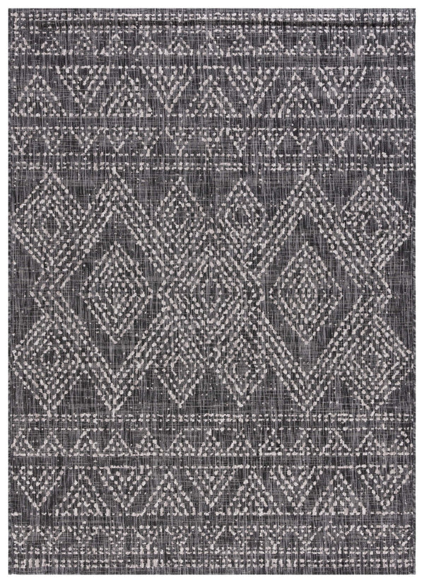 Safavieh Courtyard Indoor/Outdoor Area Rug - Timeless Geometric Patterns In Red And Beige For Any Space Navy ,Grey 88% Polypropylene,12% Polyester Cy8079-36821-6