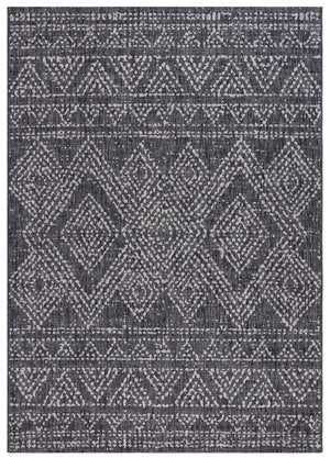 Safavieh Courtyard Indoor/Outdoor Area Rug - Timeless Geometric Patterns In Red And Beige For Any Space Navy ,Grey 88% Polypropylene,12% Polyester Cy8079-36821-6