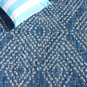 Safavieh Courtyard Indoor/Outdoor Area Rug - Timeless Geometric Patterns In Red And Beige For Any Space Navy ,Grey 88% Polypropylene,12% Polyester Cy8079-36821-6