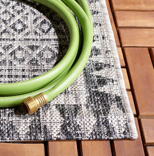 Safavieh Courtyard Elegant Indoor/Outdoor Area Rug With Tribal Motifs - Durable, Eco-friendly, Timeless Design Navy ,Grey 88% Polypropylene,12% Polyester Cy8081-36821-6