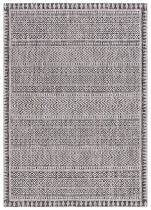 Safavieh Courtyard Elegant Indoor/Outdoor Area Rug With Tribal Motifs - Durable, Eco-friendly, Timeless Design Navy ,Grey 88% Polypropylene,12% Polyester Cy8081-36821-6