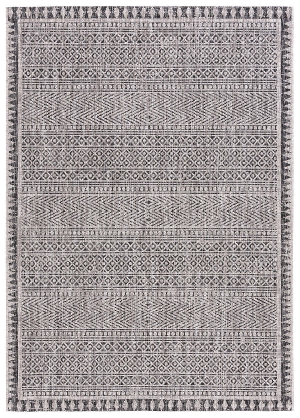 Safavieh Courtyard Elegant Indoor/Outdoor Area Rug With Tribal Motifs - Durable, Eco-friendly, Timeless Design Navy ,Grey 88% Polypropylene,12% Polyester Cy8081-36821-6