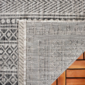 Safavieh Courtyard Elegant Indoor/Outdoor Area Rug With Tribal Motifs - Durable, Eco-friendly, Timeless Design Navy ,Grey 88% Polypropylene,12% Polyester Cy8081-36821-6