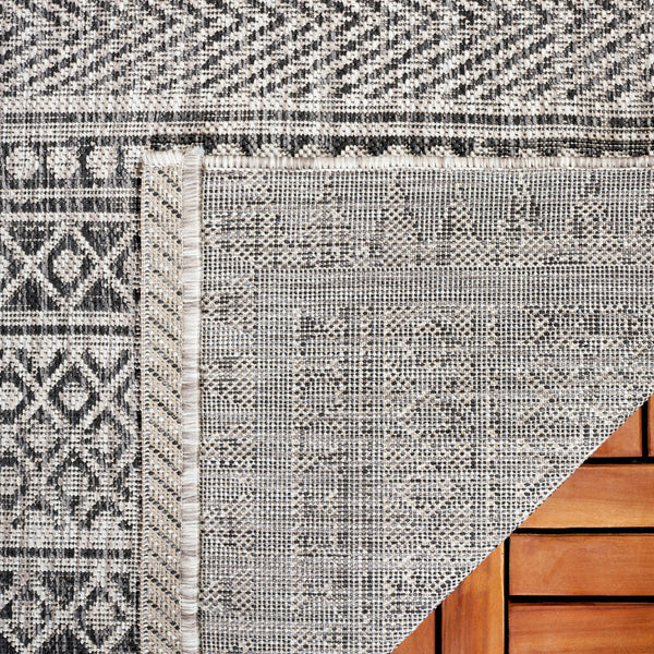 Safavieh Courtyard Elegant Indoor/Outdoor Area Rug With Tribal Motifs - Durable, Eco-friendly, Timeless Design Navy ,Grey 88% Polypropylene,12% Polyester Cy8081-36821-6