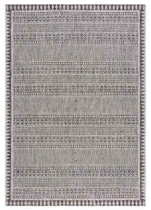 Safavieh Courtyard Elegant Indoor/Outdoor Area Rug With Tribal Motifs - Durable, Eco-friendly, Timeless Design Navy ,Grey 88% Polypropylene,12% Polyester Cy8081-36821-6