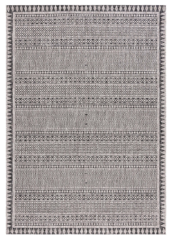 Safavieh Courtyard Elegant Indoor/Outdoor Area Rug With Tribal Motifs - Durable, Eco-friendly, Timeless Design Navy ,Grey 88% Polypropylene,12% Polyester Cy8081-36821-6