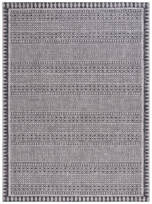 Safavieh Courtyard Elegant Indoor/Outdoor Area Rug With Tribal Motifs - Durable, Eco-friendly, Timeless Design Navy ,Grey 88% Polypropylene,12% Polyester Cy8081-36821-6