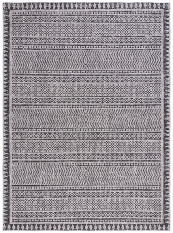 Safavieh Courtyard Elegant Indoor/Outdoor Area Rug With Tribal Motifs - Durable, Eco-friendly, Timeless Design Navy ,Grey 88% Polypropylene,12% Polyester Cy8081-36821-6