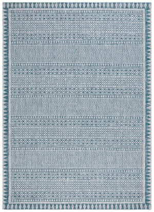 Safavieh Courtyard 8081 Power Loomed Indoor / Outdoor Rug Blue / Grey CY8081-37221-8