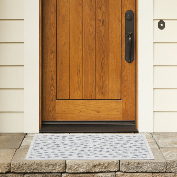 Safavieh Courtyard Powerloomed Area Rug - Elegant Ivory And Blue Design For Stylish Indoor Or Outdoor Spaces Ivory ,Grey 88% Polypropylene,12% Polyester Cy8104-53712-7sq