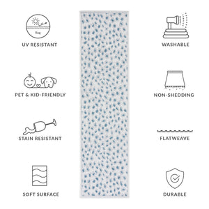 Safavieh Courtyard Powerloomed Area Rug - Elegant Ivory And Blue Design For Stylish Indoor Or Outdoor Spaces Ivory ,Grey 88% Polypropylene,12% Polyester Cy8104-53712-7sq