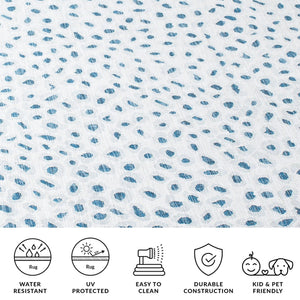 Safavieh Courtyard Powerloomed Area Rug - Elegant Ivory And Blue Design For Stylish Indoor Or Outdoor Spaces Ivory ,Grey 88% Polypropylene,12% Polyester Cy8104-53712-7sq