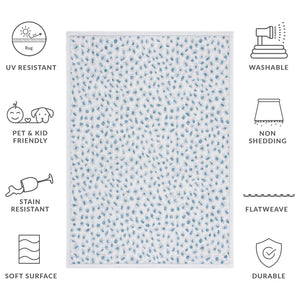 Safavieh Courtyard Powerloomed Area Rug - Elegant Ivory And Blue Design For Stylish Indoor Or Outdoor Spaces Ivory ,Grey 88% Polypropylene,12% Polyester Cy8104-53712-7sq