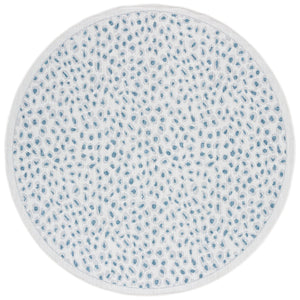 Safavieh Courtyard Powerloomed Area Rug - Elegant Ivory And Blue Design For Stylish Indoor Or Outdoor Spaces Ivory ,Grey 88% Polypropylene,12% Polyester Cy8104-53712-7sq