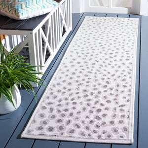 Safavieh Courtyard Powerloomed Area Rug - Elegant Ivory And Blue Design For Stylish Indoor Or Outdoor Spaces Ivory ,Grey 88% Polypropylene,12% Polyester Cy8104-53712-7sq
