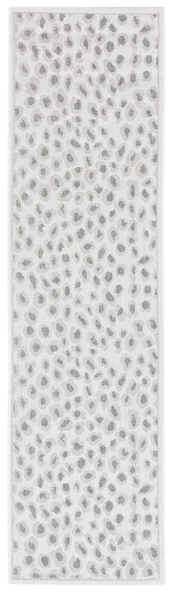 Safavieh Courtyard Powerloomed Area Rug - Elegant Ivory And Blue Design For Stylish Indoor Or Outdoor Spaces Ivory ,Grey 88% Polypropylene,12% Polyester Cy8104-53712-7sq