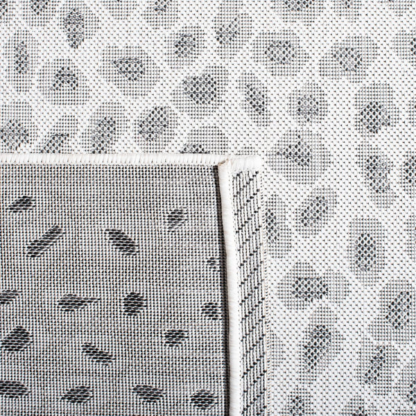 Safavieh Courtyard Powerloomed Area Rug - Elegant Ivory And Blue Design For Stylish Indoor Or Outdoor Spaces Ivory ,Grey 88% Polypropylene,12% Polyester Cy8104-53712-7sq