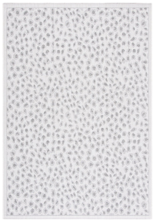 Safavieh Courtyard Powerloomed Area Rug - Elegant Ivory And Blue Design For Stylish Indoor Or Outdoor Spaces Ivory ,Grey 88% Polypropylene,12% Polyester Cy8104-53712-7sq