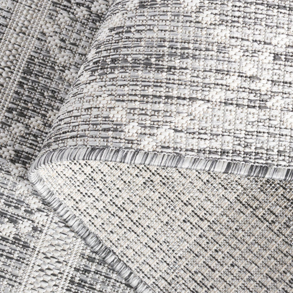 Safavieh Courtyard Elegant Area Rug With Geometric Diamond Pattern For Modern Indoor And Outdoor Spaces Light Grey ,Dark Grey 88% Polypropylene,12% Polyester Cy8121-59021-28