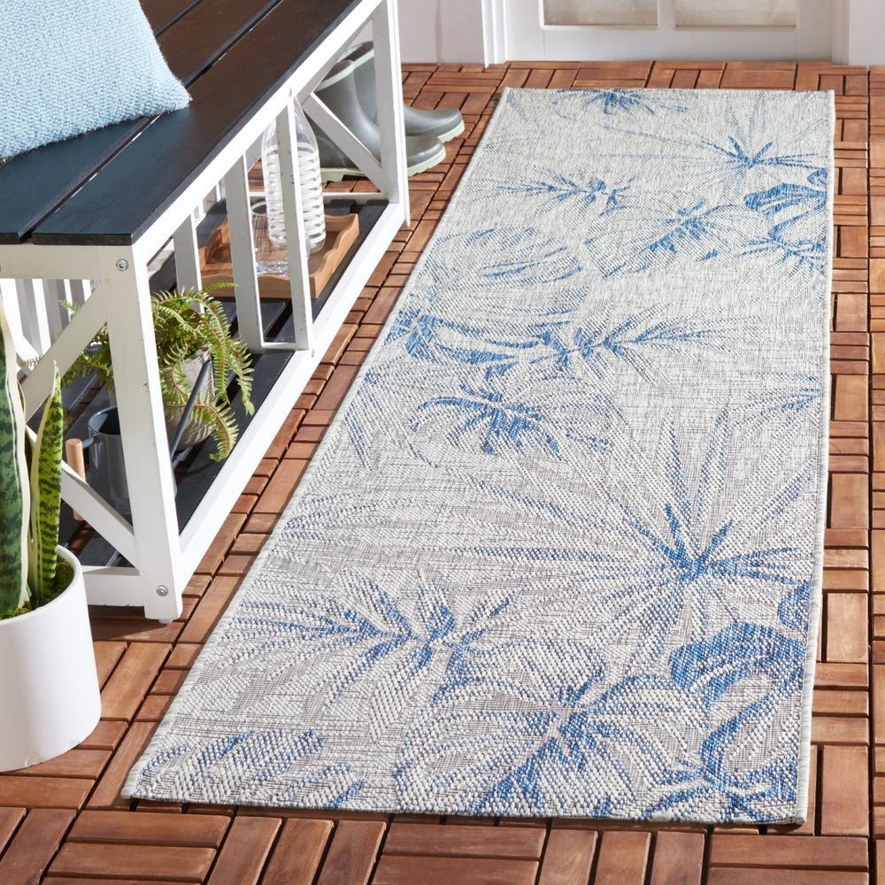 Safavieh Courtyard 8127 PowerLoomed Indoor / Outdoor Rug Grey / Navy CY8127-368-28