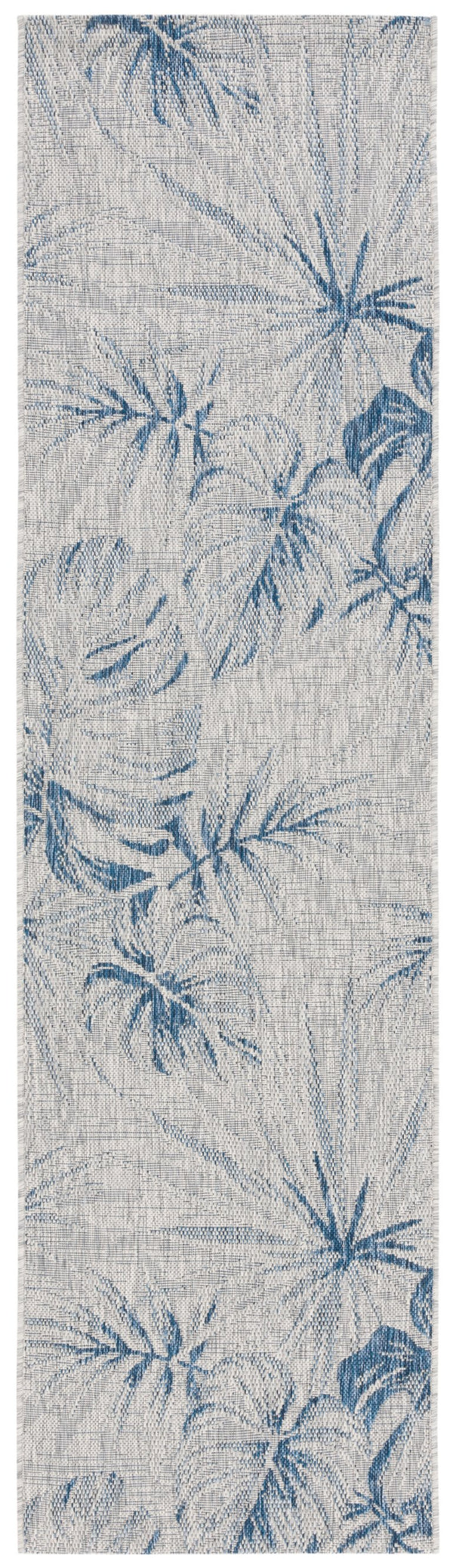 Safavieh Courtyard Floral Area Rug - Elegant Grey And Navy Design For Indoor/Outdoor Spaces, Oeko Tex Certified Grey ,Navy 88% Polypropylene,12% Polyester Cy8127-368-5