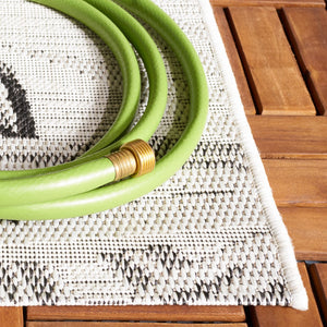 Safavieh Courtyard 8127 PowerLoomed Indoor / Outdoor Rug Ivory / Black CY8127-537-5