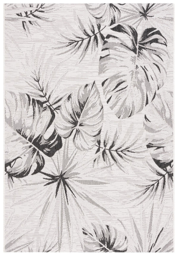 Safavieh Courtyard 8127 PowerLoomed Indoor / Outdoor Rug Ivory / Black CY8127-537-5