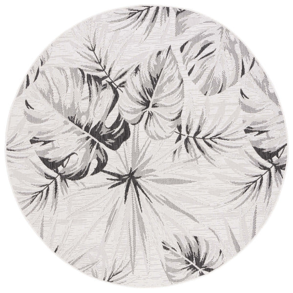 Safavieh Courtyard 8127 PowerLoomed Indoor / Outdoor Rug Ivory / Black CY8127-537-7SQ