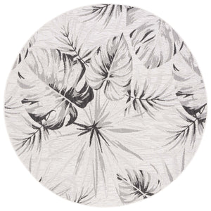 Safavieh Courtyard Floral Area Rug - Elegant Grey And Navy Design For Indoor/Outdoor Spaces, Oeko Tex Certified Grey ,Navy 88% Polypropylene,12% Polyester Cy8127-368-5