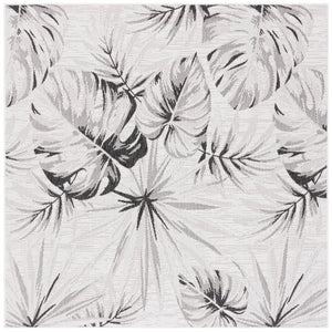 Safavieh Courtyard Floral Area Rug - Elegant Grey And Navy Design For Indoor/Outdoor Spaces, Oeko Tex Certified Grey ,Navy 88% Polypropylene,12% Polyester Cy8127-368-5