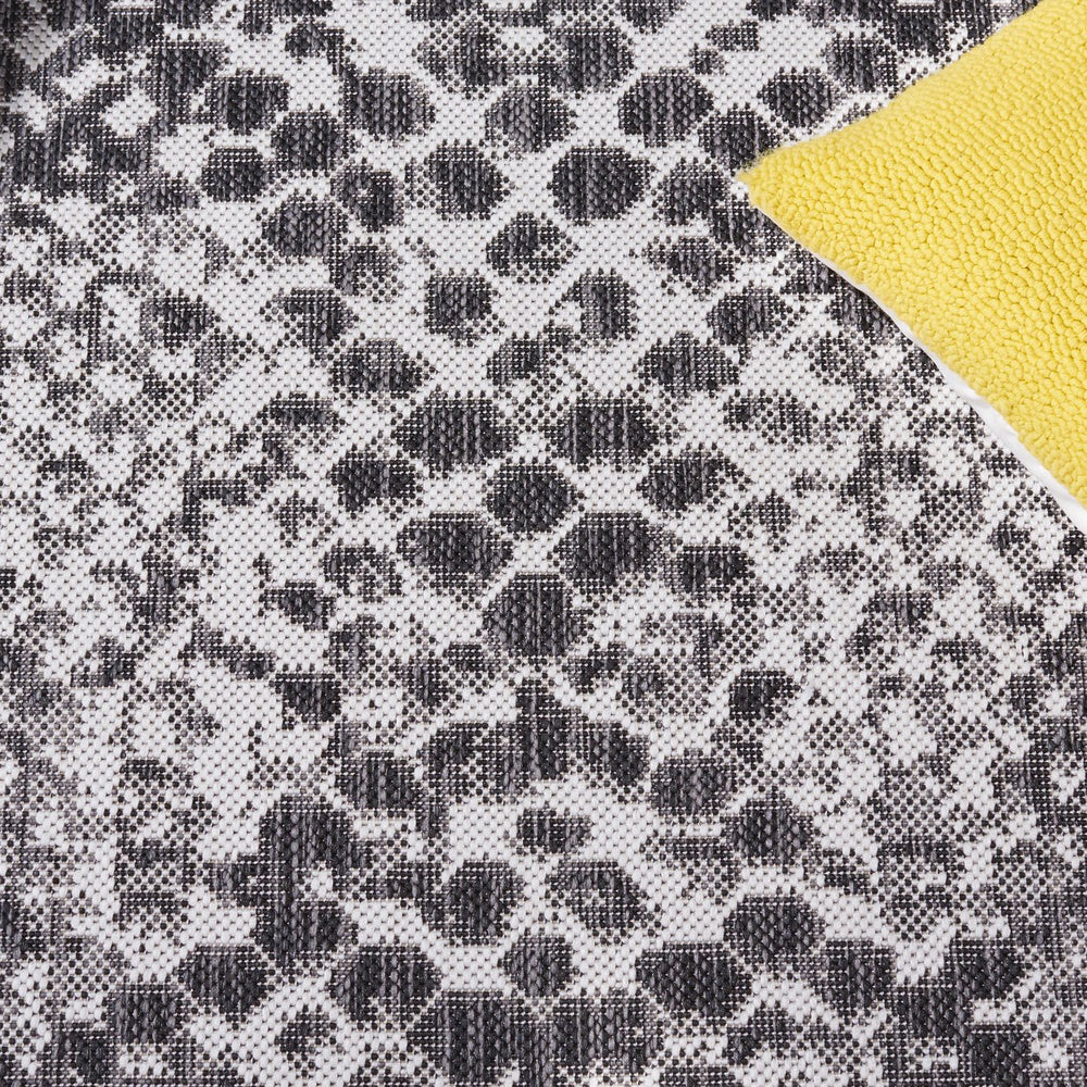 Safavieh Courtyard Contemporary Power-loomed Area Rug - Stylish Abstract Design For Modern Spaces Grey ,Black 88% Polypropylene,12% Polyester Cy8162-53712-29