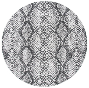 Safavieh Courtyard Contemporary Power-loomed Area Rug - Stylish Abstract Design For Modern Spaces Grey ,Black 88% Polypropylene,12% Polyester Cy8162-53712-29