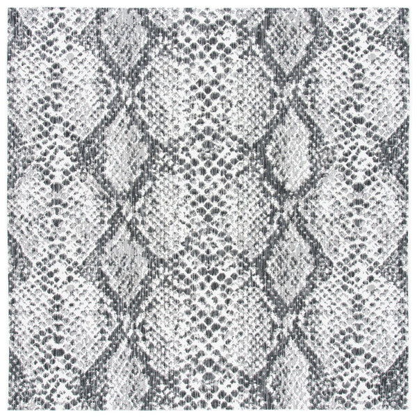 Safavieh Courtyard Contemporary Power-loomed Area Rug - Stylish Abstract Design For Modern Spaces Grey ,Black 88% Polypropylene,12% Polyester Cy8162-53712-29