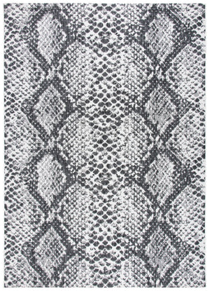 Safavieh Courtyard Contemporary Power-loomed Area Rug - Stylish Abstract Design For Modern Spaces Grey ,Black 88% Polypropylene,12% Polyester Cy8162-53712-29