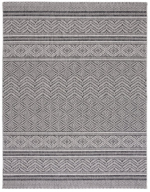 Safavieh Courtyard Power Loomed Indoor/Outdoor Rug – Modern Geometric Design For Stylish Decor Solutions Black ,Grey 85.4% Polypropylene,10.4% Polyester,4.2% Latex Cy8168-37621-27