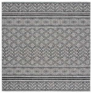Safavieh Courtyard Power Loomed Indoor/Outdoor Rug – Modern Geometric Design For Stylish Decor Solutions Black ,Grey 85.4% Polypropylene,10.4% Polyester,4.2% Latex Cy8168-37621-27
