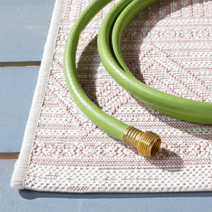 Safavieh Courtyard Indoor/Outdoor Area Rug - Elegant Geometric Design In Beige And Green For Any Space Beige ,Green 88% Polypropylene,12% Polyester Cy8196-55712-28