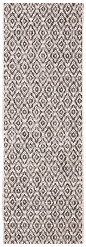 Safavieh Courtyard Stylish Geometric Area Rug For Indoor And Outdoor Spaces - Elegant Comfort And Durability Beige ,Black 88% Polypropylene,12% Polyester Cy8218-36612-5