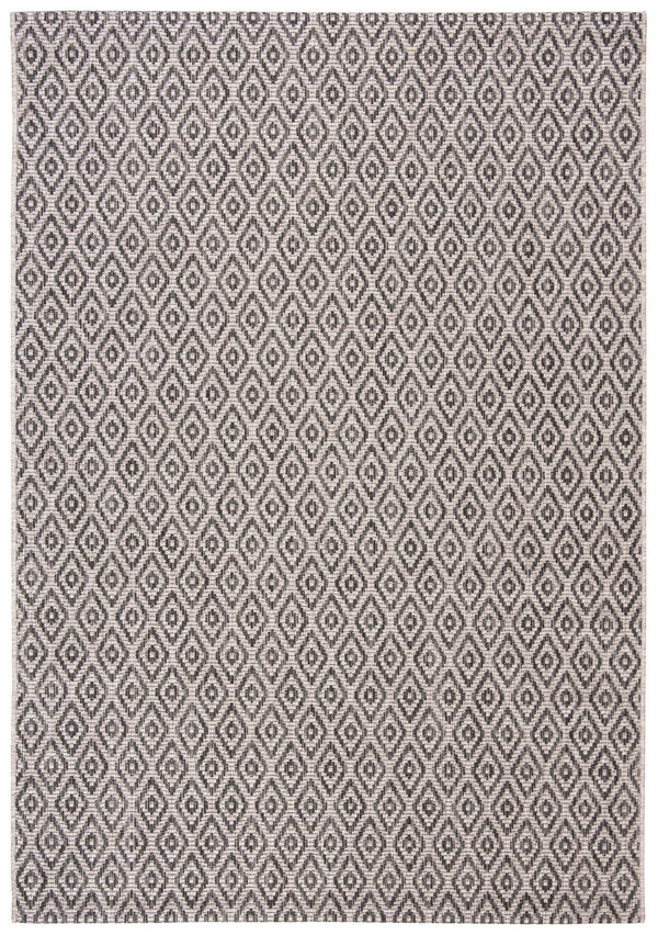 Safavieh Courtyard Stylish Geometric Area Rug For Indoor And Outdoor Spaces - Elegant Comfort And Durability Beige ,Black 88% Polypropylene,12% Polyester Cy8218-36612-5