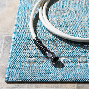 Safavieh Coutyard Elegant Grey And Navy Area Rug – Durable, Oeko Tex Certified, Stunning Design For Home Decor Grey ,Navy 88% Polypropylene,12% Polyester Cy8232-36812-7r